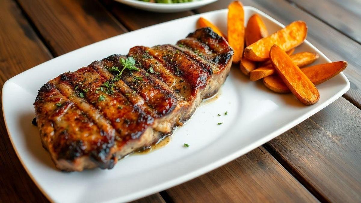 bife-a-parmegiana-crocante-com-batata-doce-pronta-em-menos-de--minutos-e-sem-fogao