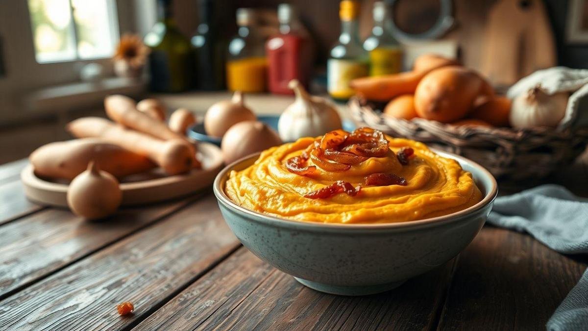 pure-de-batata-doce-com-cebola-e-azeite-sabor-irresistivel-em--minutos-com-ingredientes-da-despe