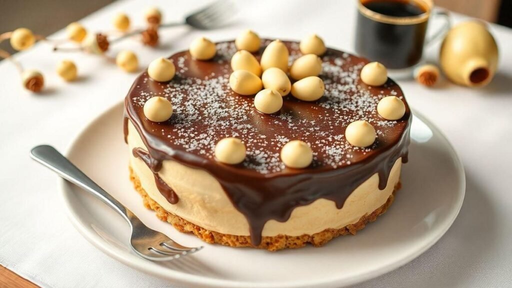 torta-de-nozes-com-chocolate-e-caco-deliciosa-e-cremosa-preparacao-rapida-em-menos-de--minutos-com