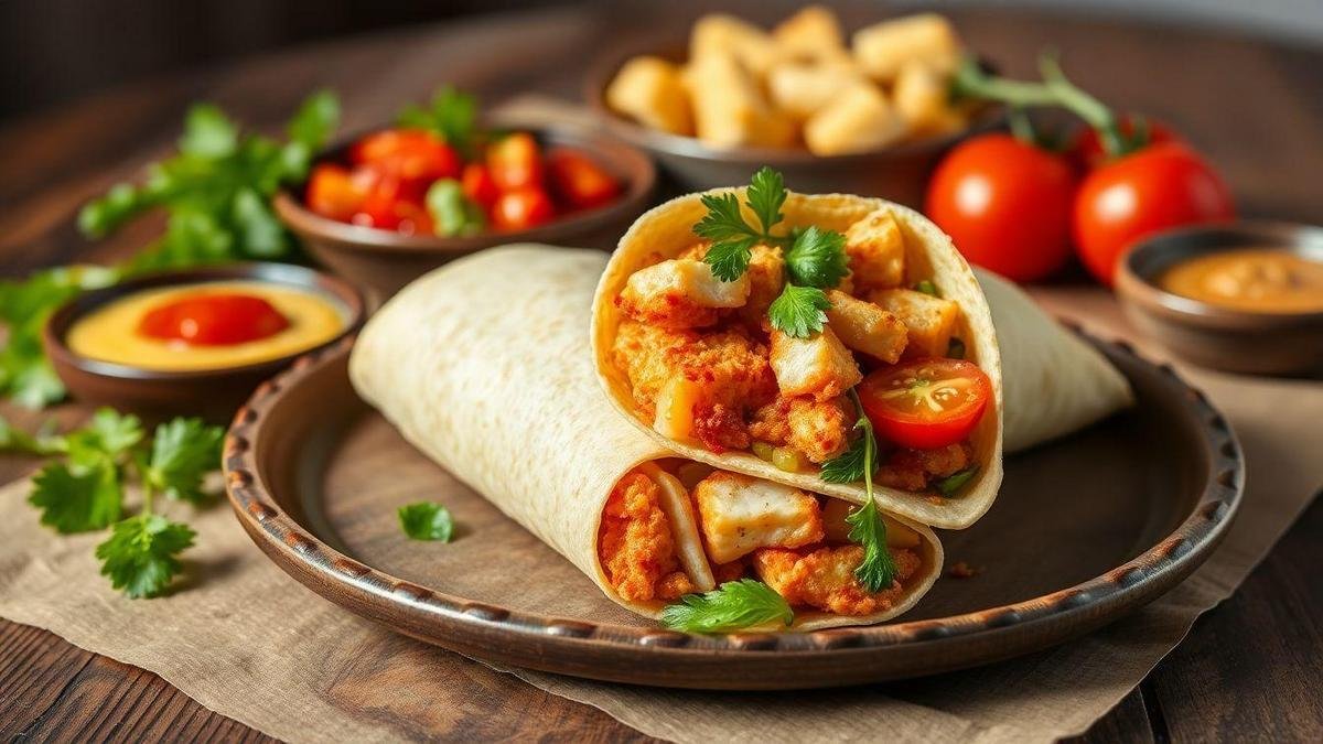Wrap Crocante de Frango: Sabor Inigualável em Menos de 10 Minutos com Preparação Super Rápida